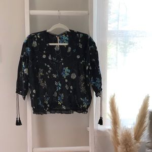 Free People Floral Top